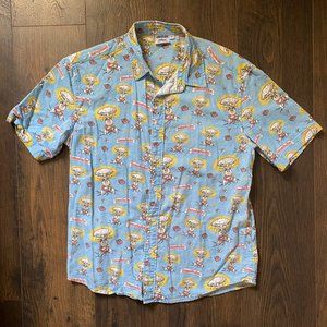 Creepy Company x Garbage Pail Kids Short Sleeved Button Up Shirt 80s Toys Comics